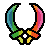 Dual Blades Icon Rainbow