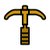 Pickaxe Icon Dark Yellow