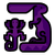 Terrestrial Endemic Life Icon Dark Purple