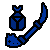 Insect Glaive Icon Dark Blue