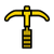 Pickaxe Icon Yellow