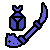 Insect Glaive Icon Indigo