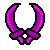 Dual Blades Icon Magenta