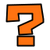 Question Mark Icon Dark Orange