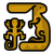 Terrestrial Endemic Life Icon Dark Yellow