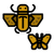 Insectoid Endemic Life Icon Dark Yellow