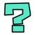 Question Mark Icon Teal