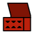 Trap Tool Icon Dark Red