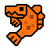 Fish Icon Dark Orange