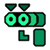 Binoculars Icon Green