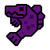Fish Icon Dark Purple