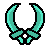 Dual Blades Icon Teal