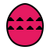 Egg Icon Dark Pink