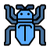 Bug Icon Blue