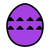 Egg Icon Purple