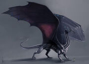 Vyobrazení draka Temeraira z knižní série Temeraire