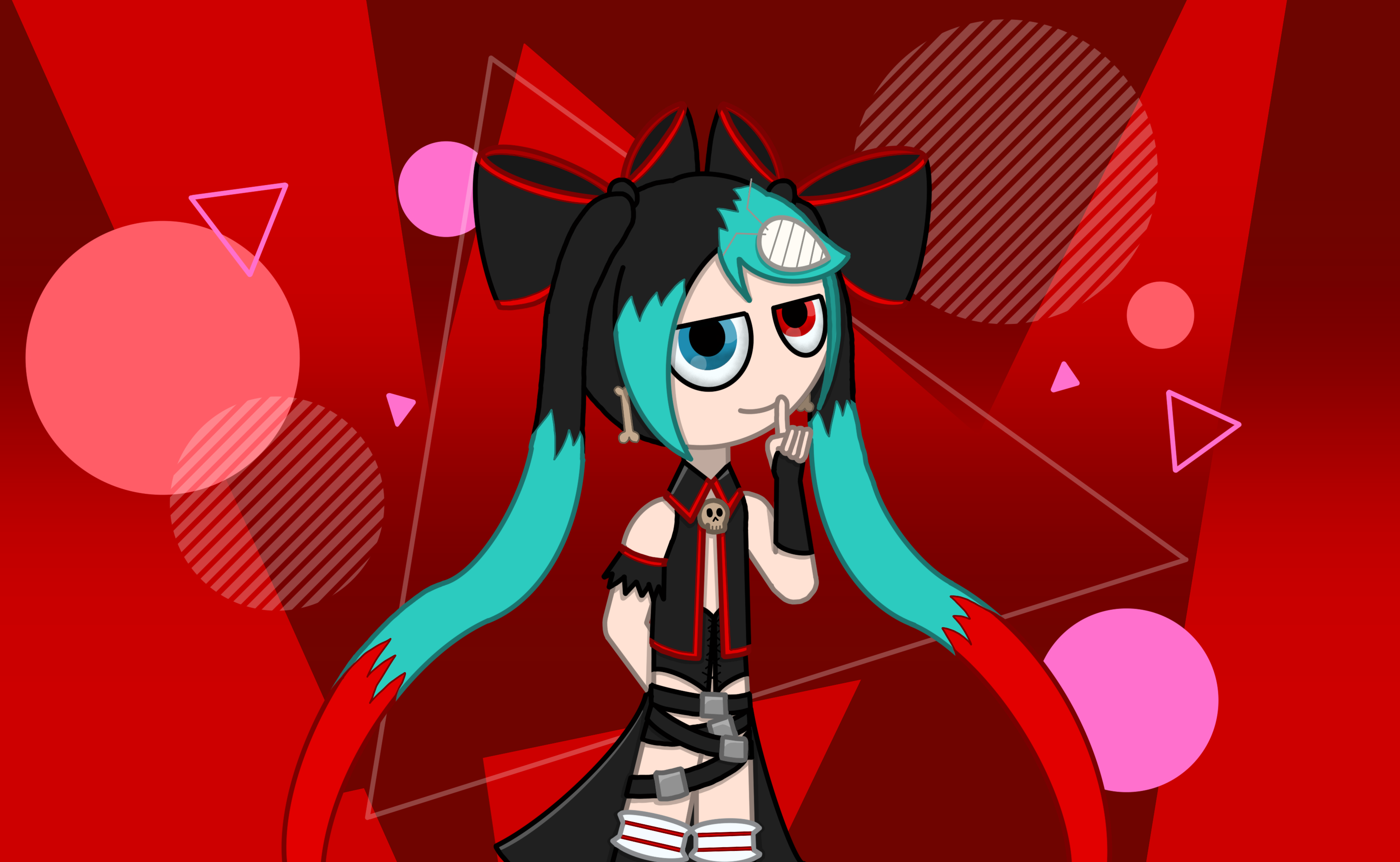 i make hatsune Miku in gacha club and gacha online by