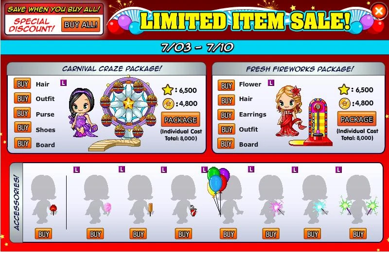 Limited Items The Fantage Wiki! Fandom