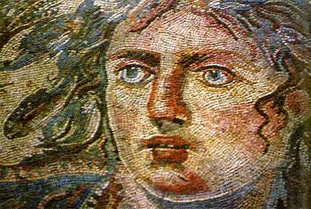 Tétis, mosaico em Filipópolis (atual Shahba, Síria), século IV d.C.