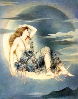 Luna, de Evelyn de Morgan (1885)