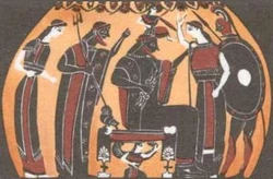 Nascimento de Atena, ânfora ática, 550 a.C. - 525 a.C
