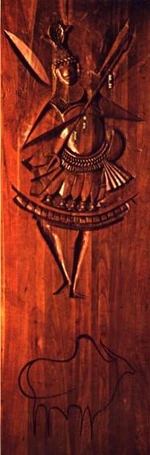 Iroko, escultura de Carybé em madeira