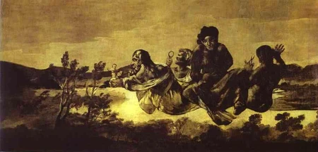 As Parcas ou Átropos, de Francisco Goya (1820-23)
