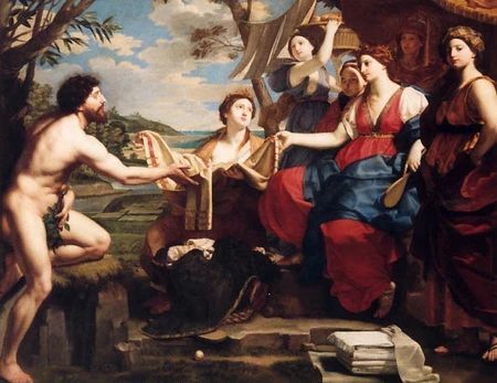 Ulisses e Nausícaa, de Michele Desubleo (1602-1676)