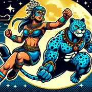 Onça Celeste e Jaguar Azul