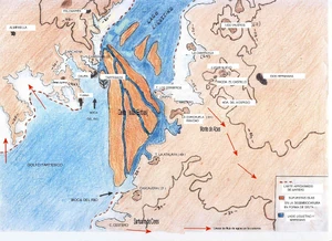 Interpretação especulativa das vizinhanças de Tartessos: a cidade no delta do rio, cidadela de Gerião (Caura) e as Ilhas Eritias