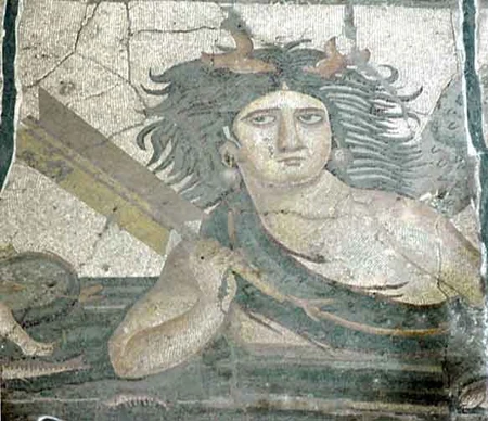 Talassa, mural em Dafne, perto de Antióquia (atual Antakya, Turquia), século V d.C.