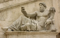 O deus-rio Nilo, com a Esfinge (Palácio Senatorial de Roma, século XVI)