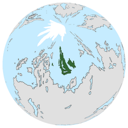 Location of Gallifrey on the globe.