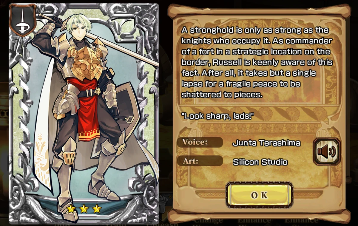 Russell, Vigilant Knight Fantasica Bloodlines Wiki Fandom