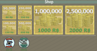 Robux Shop Fantastic Frontier Roblox Wiki Fandom - how much does 2000 robux cost?