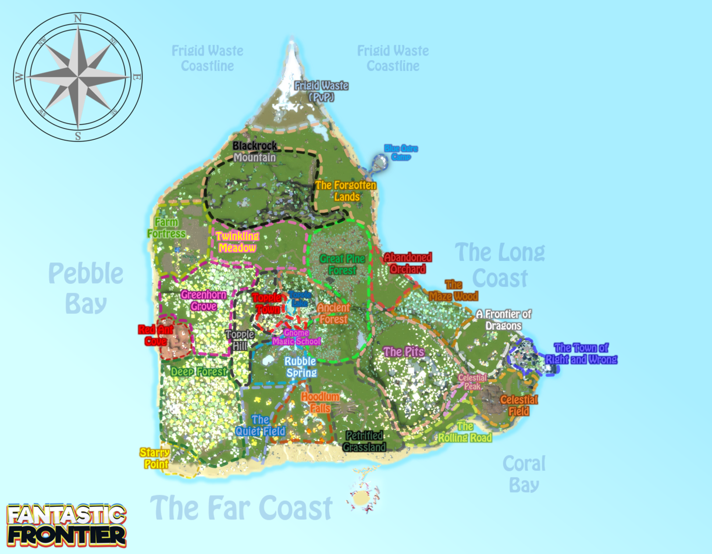 Map Of Fantastic Frontier Fantastic Frontier Roblox Wiki Fandom - map of northern frontier roblox