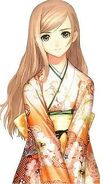 Kaori in her kimono