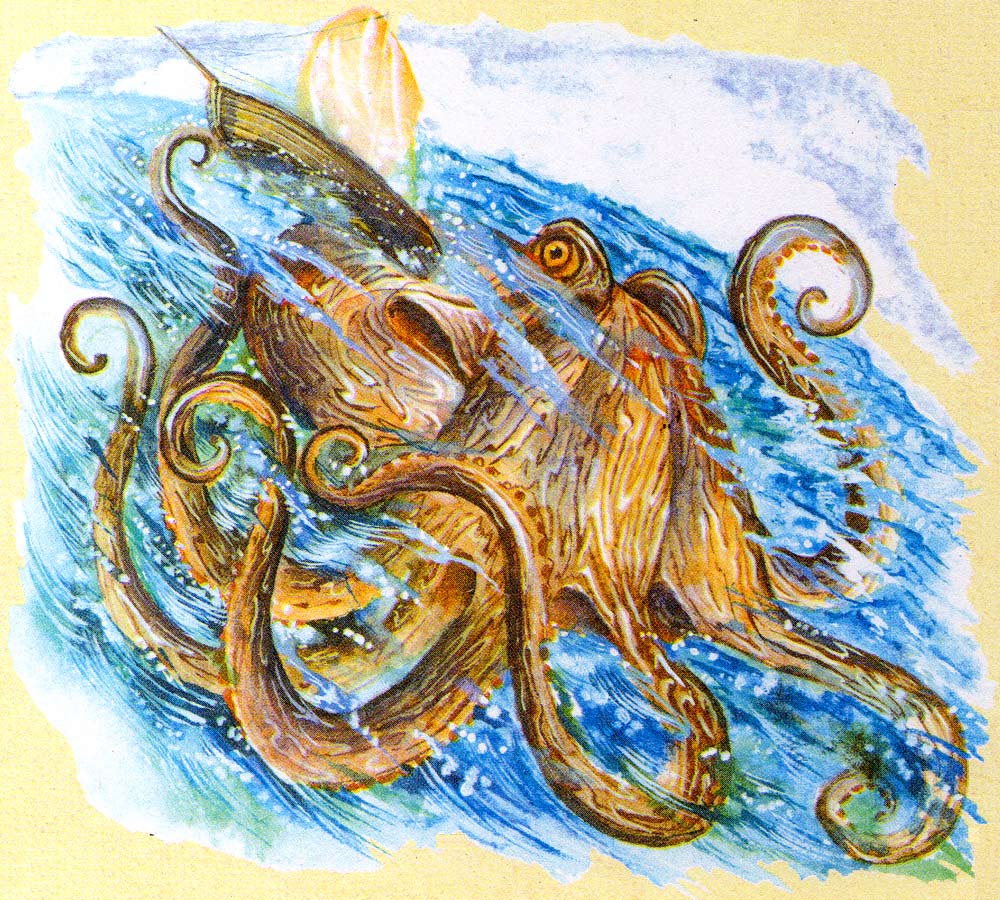 Кракен что это за организация. Кракен Скандинавская мифология. Спрут кальмар Кракен. Гигантский осьминог Кракен. Морское чудовище.. Головоногий моллюск Кракен.