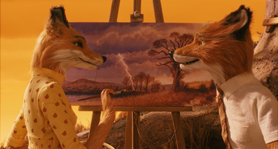 Mrs Fox painting