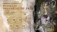 Princess Rosamund du Prix's stats as of Episode 6: The Curdled Web
