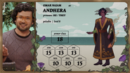 Andhera's stats
