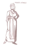 ArianaSketch.png (1.19 MB) Development sketch by season artist Samir Barrett: "Ravening War sketches vs final, Enzo & Ariana."