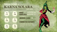 Karna Solara's stats of Episode 3: Yonder Where the Fruit Do Be Lyin'
