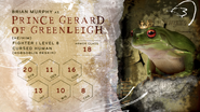 Prince Gerard of Greenleigh's stats as of Episode 19: The Ending of All Things (Part 1)