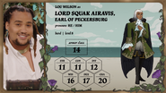 Lord Squak Airavis's stats