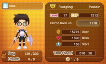 The player's dosh is shown when accessing the menu.