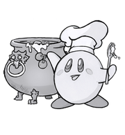 Kirby in the kitchen