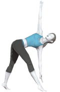 0.10.Female Wii Fit Trainer's Triangle Pose