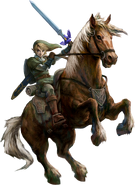 TPHD Link and Epona Artwork