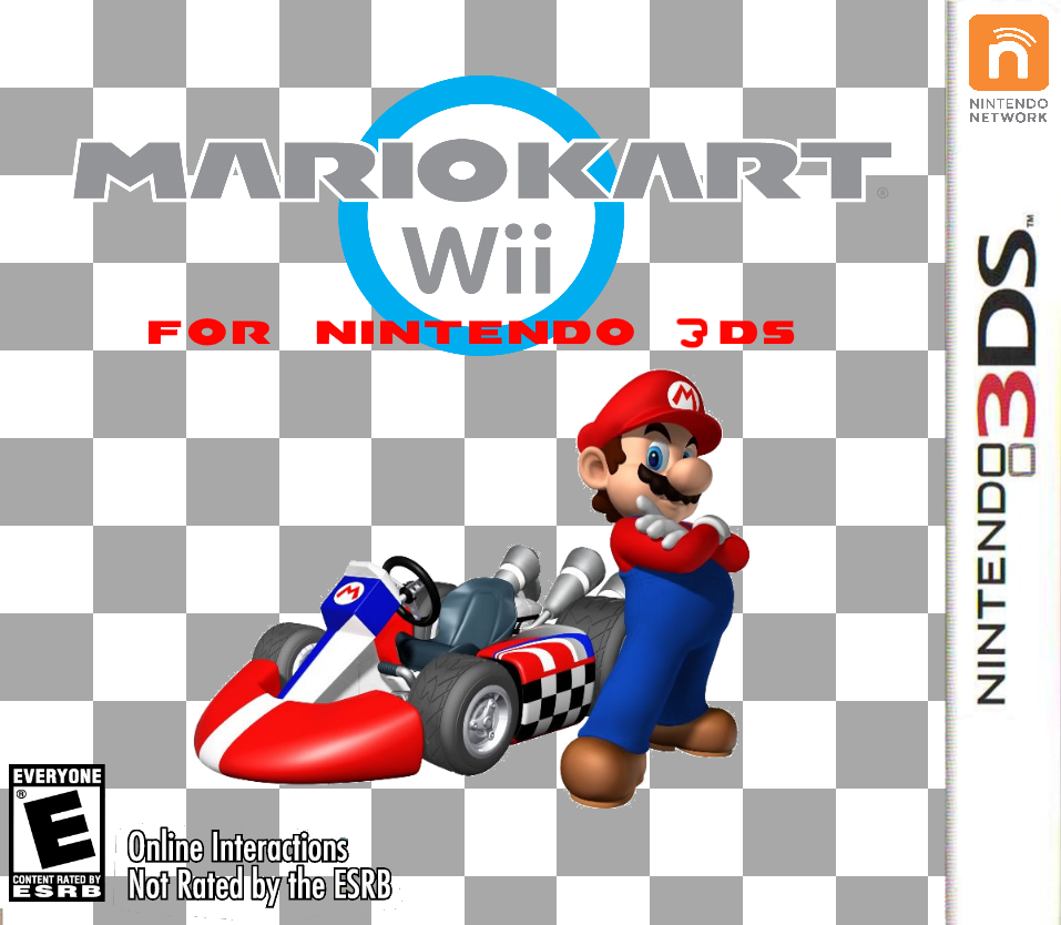 nintendo wii with mario kart